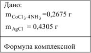 Комплексные соединения  задачи с решением