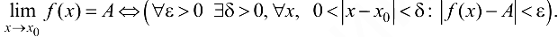 Предел функции. Предел функции в точке и на бесконечности