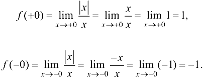 Односторонние пределы