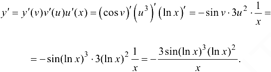Производная сложной функции