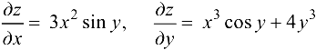 Частные производные функции нескольких переменных