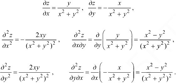 Частные производные высших порядков