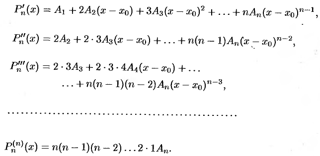 Формула Тейлора для многочлена