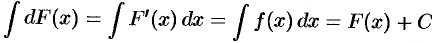 Свойства неопределенного интеграла