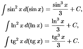 Свойства неопределенного интеграла