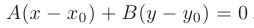 Уравнение прямой на плоскости
