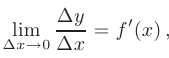 Определение производной функции в математике
