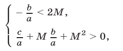 Расположение корней квадратного трехчлена на числовой оси с примерами решения