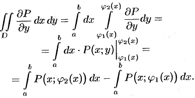 Формула Остроградского-Грина