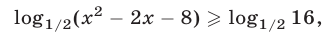 Логарифмические неравенства с постоянными  основаниями с примерами решения