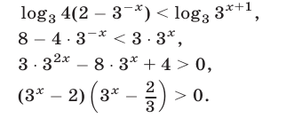 Логарифмические неравенства с постоянными  основаниями с примерами решения