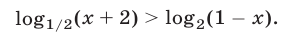 Логарифмические неравенства с постоянными  основаниями с примерами решения