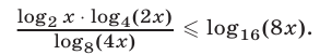 Логарифмические неравенства с постоянными  основаниями с примерами решения