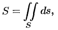 приложения поверхностного интеграла I рода