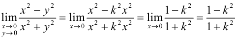 Предел функции двух действительных переменных