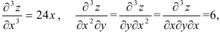 Понятие частной производной высших порядков функции нескольких переменных