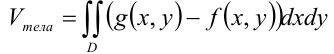 Геометрический смысл двойного интеграла