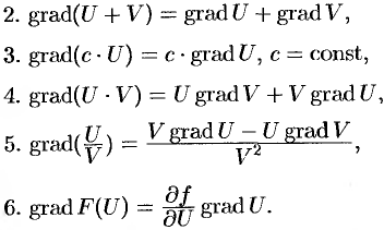 Градиент скалярного поля и его свойства