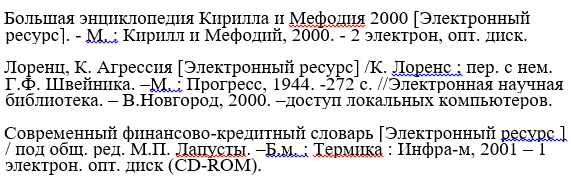 Список литературы в дипломной работе