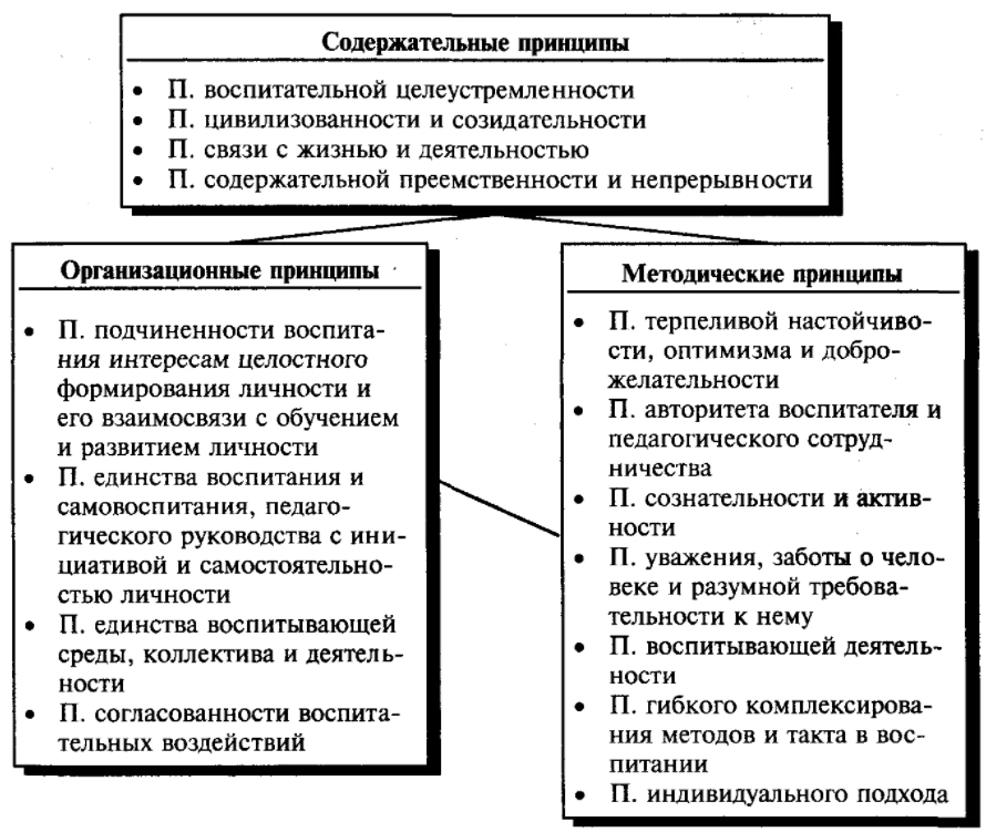 Классификация принципов воспитания - Социальная ориентация образования