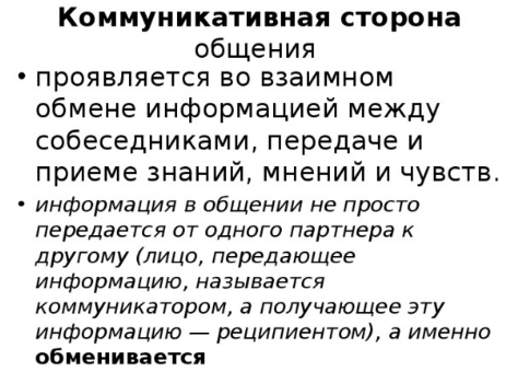 Коммуникативная сторона общения в психологии - Анализ проблемы коммуникации 