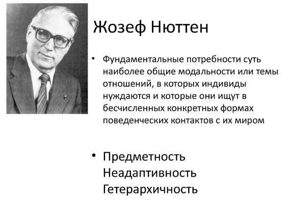 Жозеф Нюттен, бельгийский психолог -  Биография 