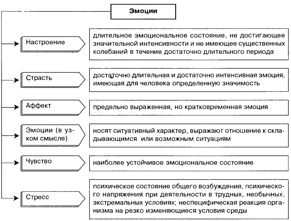 Виды аффекта и их значение - Понятие и виды аффекта