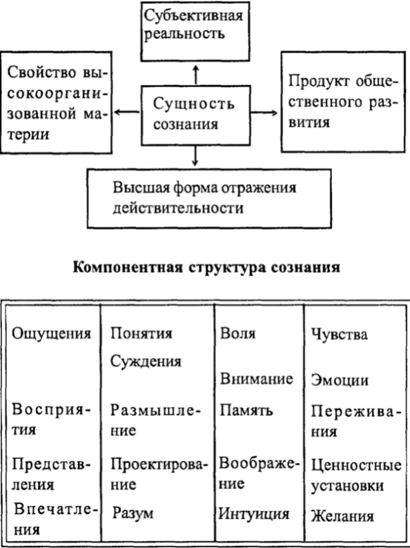 Виды сознания человека - Происхождение категории сознания