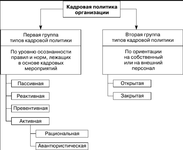 Закрытый тип кадровой политики - Выбор кадровой политики