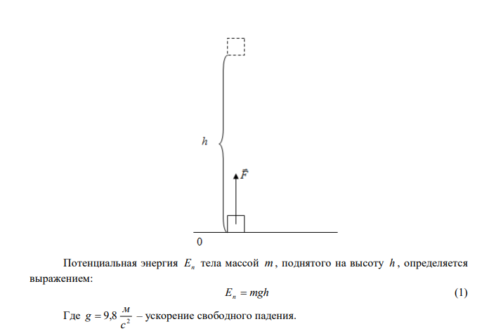Под действием постоянной силы F=400 Н, направленной вертикально вверх, груз массой m=20 кг был поднят на высоту h=15 м. Какой потенциальной энергией будет обладать поднятый груз? Какую работу совершит сила F?