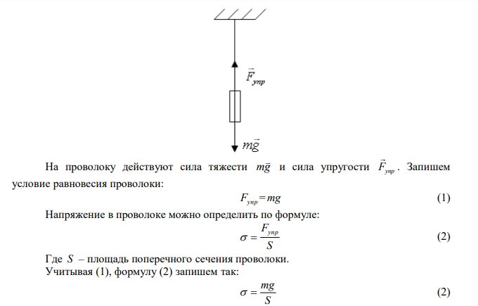 Какой груз можно подвесить к стальной проволоке, чтобы ее относительное удлинение составило не более 1%? Диаметр проволоки 1 мм. Модуль Юнга для стали 216 ГПа. 