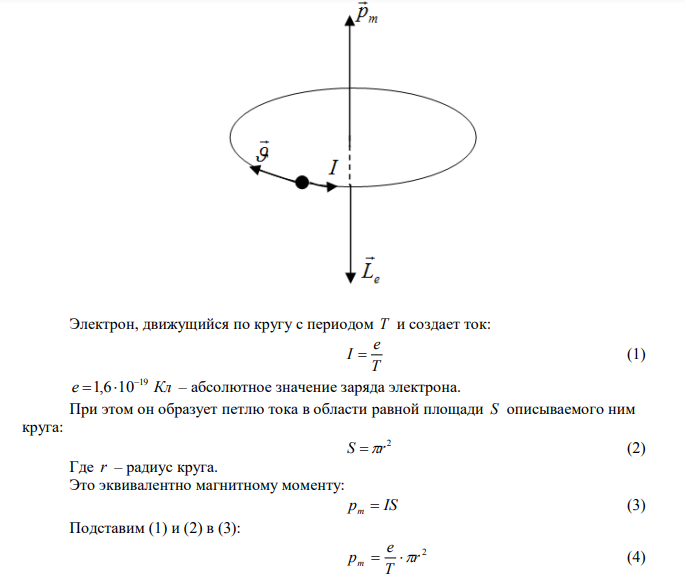 Доказать, что отношение числового значения орбитального магнитного момента pm электрона к числовому значению его орбитального механического момента Le (гиромагнитное отношение орбитальных моментов) одинаково для любой орбиты, по которой движется электрон. Дано: Электрон n Найти:  ? e m L p 