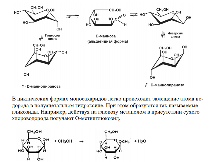  Проекционные формулы Фишера молекулы маннозы  D- манноза L- манноза 