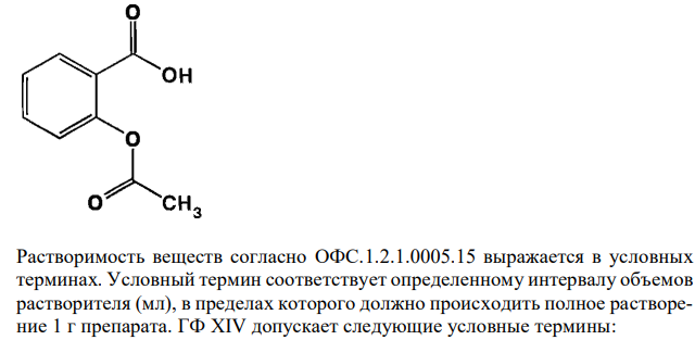 Обоснуйте испытание ацетилсалициловой кислоты по показателю «Растворимость» (в спирте 96 %) в соответствии с требованиями ФС.2.1.0006.15 (Приложения № 3, 4).