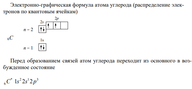 Объясните строение молекулы СН4 по методу валентных связей. Определите тип гибридизации при образовании химических связей. Используя данные по электроотрицательности (приложение таблица 1), докажите, что связи в молекуле ковалентно-полярные. 