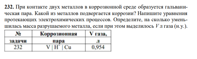 При контакте двух металлов в коррозионной среде образуется гальваническая пара. Какой из металлов подвергается коррозии?