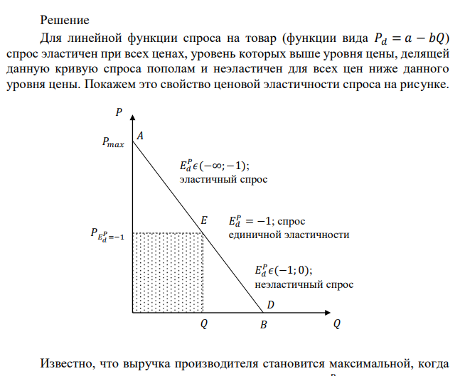 Обратная функция спроса на продукцию фирмы имеет вид: 𝑃 = 10 − 0,5𝑄. Фирма производит 15 ед. продукта. При какой цене фирма имеет наибольшую выручку? 