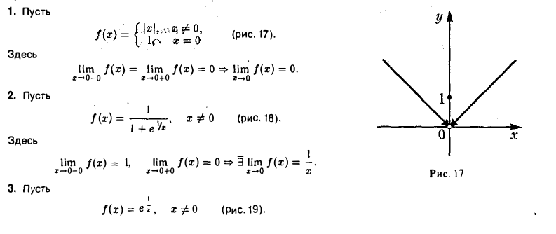 Предел и непрерывность функции одной переменной
