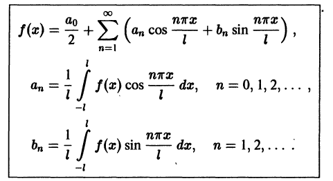 Решение рядов Фурье