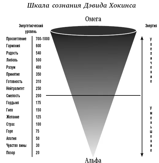 Шкала сознания - Концепция сознания