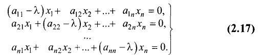 Система линейных алгебраических уравнений