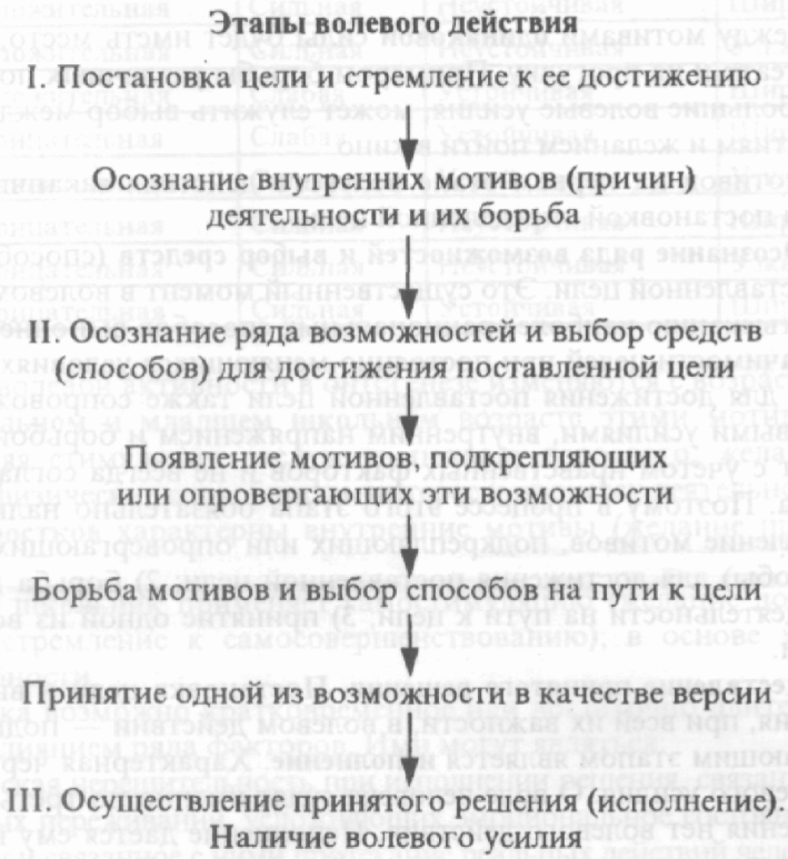 Физиологические и мотивационные аспекты волевых действий - Общие черты волеизъявления