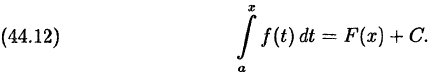 Интегральное исчисление функций одной переменной