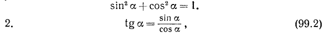 Тригонометрические функции угла