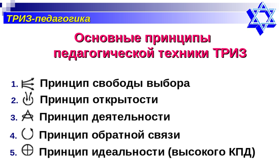 Внедрение ТРИЗ технологий в учебный процесс колледжа - Концептуальные основы ТРИЗ в педагогике