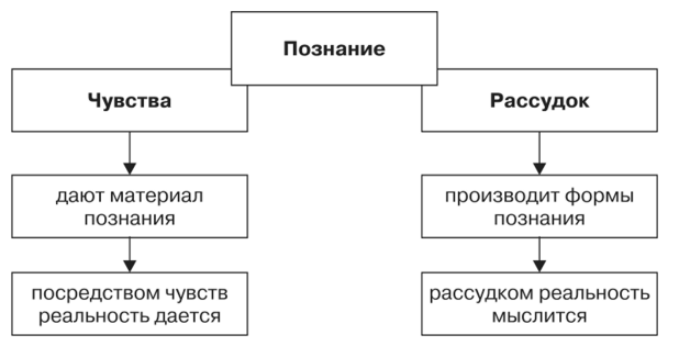 Категории в рассудочном познании И. Канта - Процесс познания