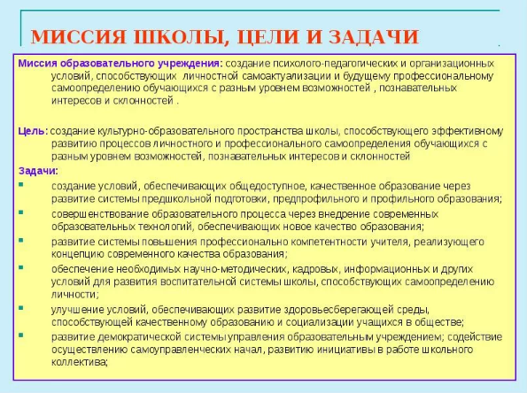 Миссия образовательного учреждения - Роль миссии в стратегическом управлении