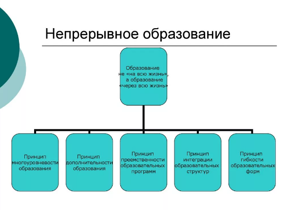 Непрерывное образование - Принцип деятельности