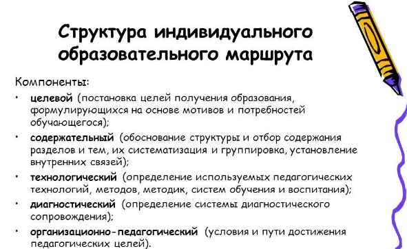 Основа построения индивидуального образовательного подхода - Индивидуальный образовательный маршрут