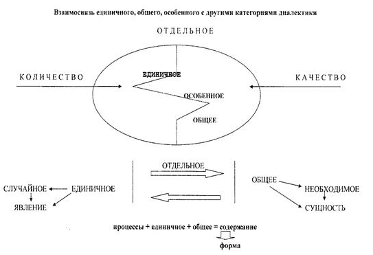 Единичное, особенное и общее в философии - Философские категории и их характеристика